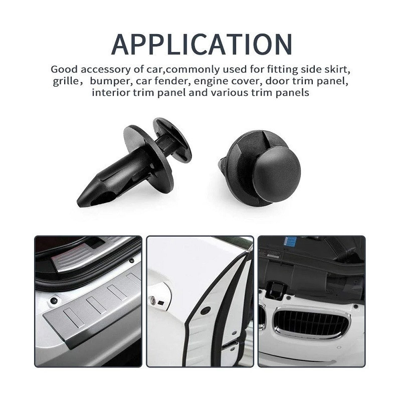 Secure Connection: Kemimoto 8mm Fastener Rivets for Yamaha