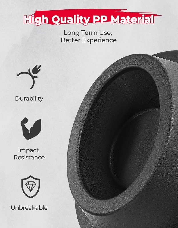 Latest Rage 6.5" Round Front Speaker Mounts – For Yamaha Rhino ATV/UTV – Pair, Black Textured