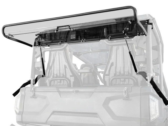 Yamaha Wolverine RMAX4 Scratch-Resistant Rear Flip Windshield by