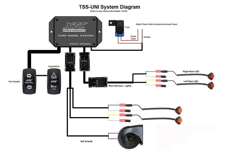 Yamaha Plug and Play Turn Signal System with Horn Includes Rear Marker