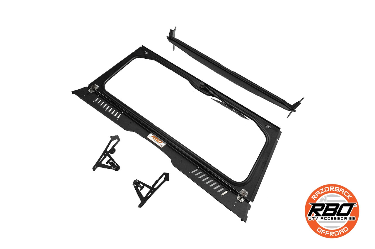 Yamaha Wolverine RMAX DOT Folding Glass Front Windshield by