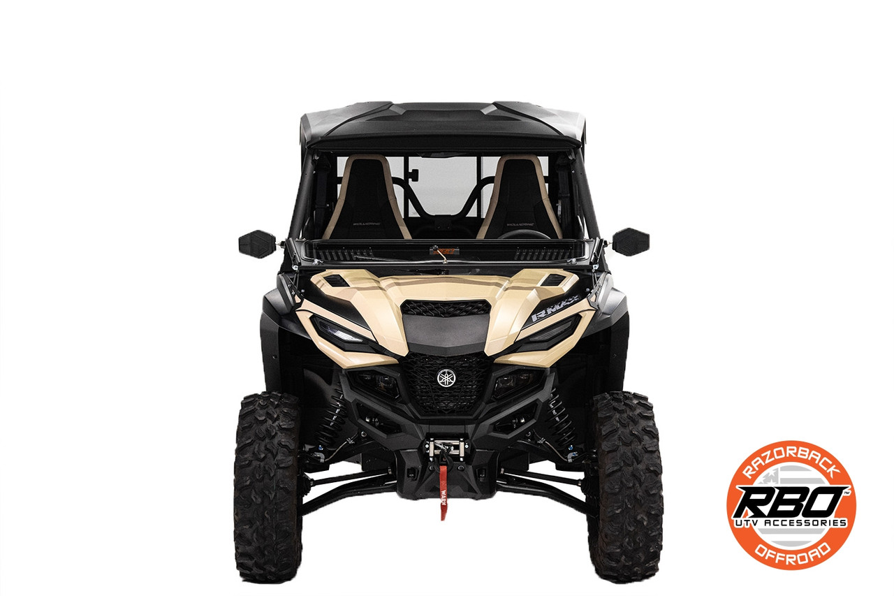 Yamaha Wolverine RMAX DOT Folding Glass Front Windshield by
