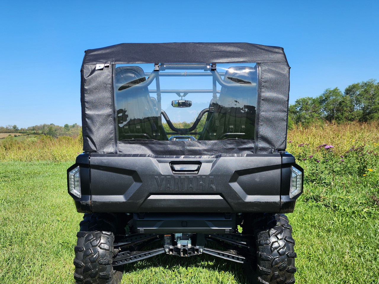 Yamaha Wolverine RMAX 4 Soft Rear Windshield with Mesh/Vinyl