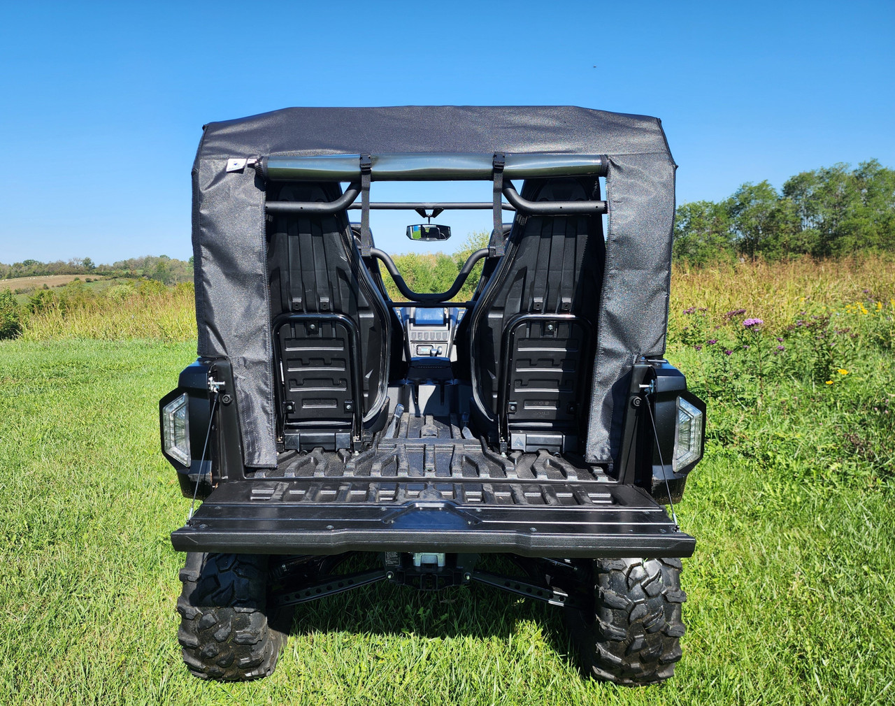 Yamaha Wolverine RMAX 4 Soft Rear Windshield with Mesh/Vinyl