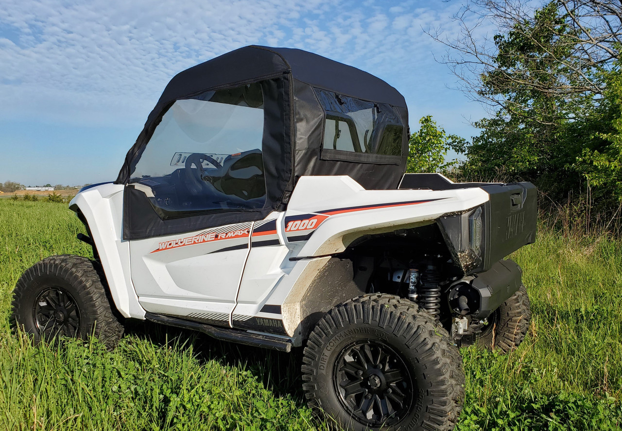 Yamaha Wolverine RMAX 1000 Soft Rear Windshield with Mesh/Vinyl