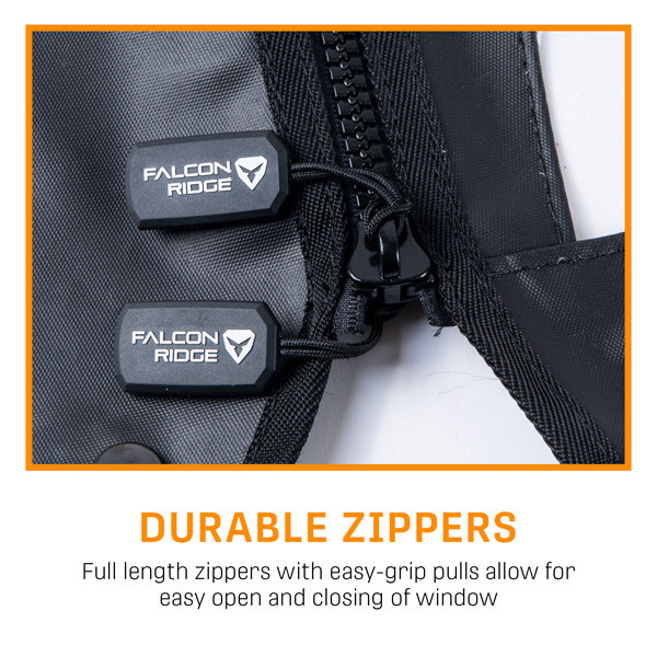 Yamaha Wolverine RMAX4 Soft Upper Doors - With Zipper by Falcon