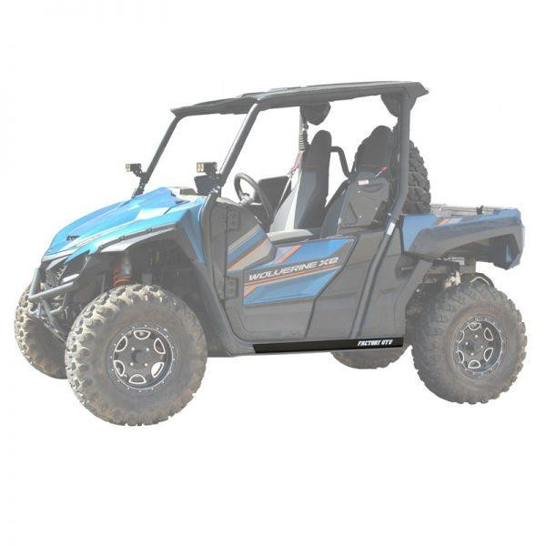 Yamaha Wolverine X2/X4 UHMW Rock Sliders by Factory UTV - Wolvx2x4Sldr