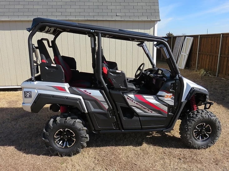 サキナ　ラエヴァ4点セット Yamaha Wolverine 850 X4 Snorkel kit by SYA Warrior Riser - 0141-X