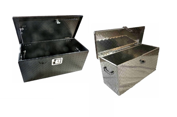 Yamaha Viking / Wolverine / YXZ 31" Large Diamond Plate Aluminum Tool Box by Hornet Outdoors