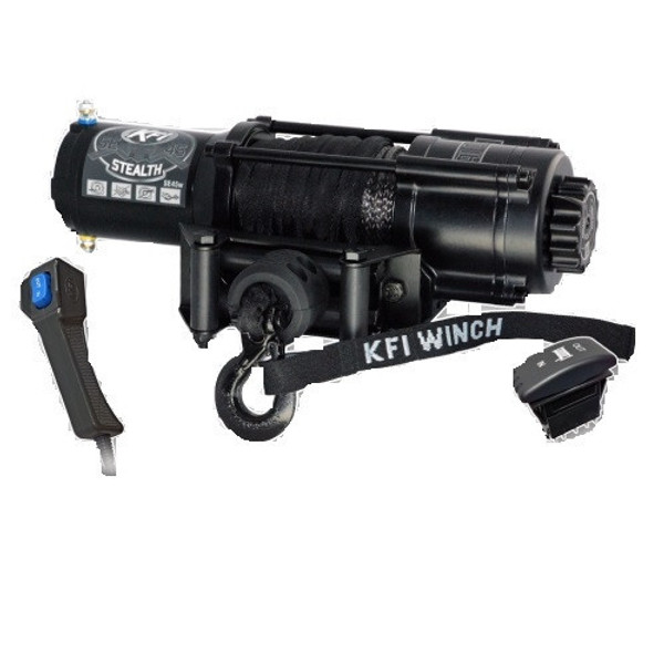 Yamaha Viking / Wolverine / YXZ 4500 lb Stealth Winch with Synthetic Cable Wide by KFI Products 