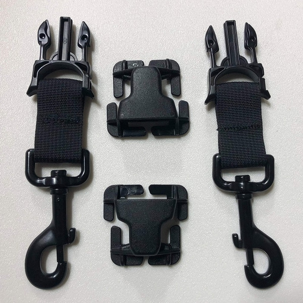 Yamaha Viking / Wolverine / YXZ Molle Attachments Pals/Molle Metal Heavy Duty Swivel Hook Quick Side Release Buckle Kit (Pair of 2) by Bartact