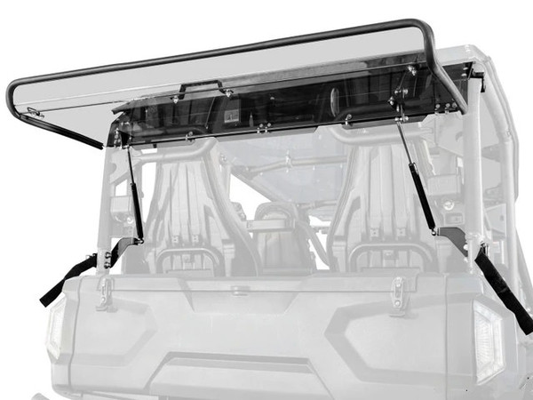 Yamaha Wolverine RMAX4 Scratch-Resistant Rear Flip Windshield by SuperATV