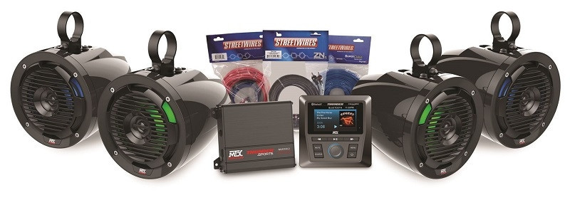 Yamaha Viking / Wolverine / YXZ Amplifier And 4 Roll Cage Speaker