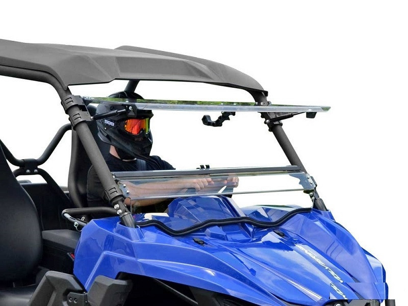 Yamaha Wolverine Scratch Resistant Flip Windshield by Super ATV
