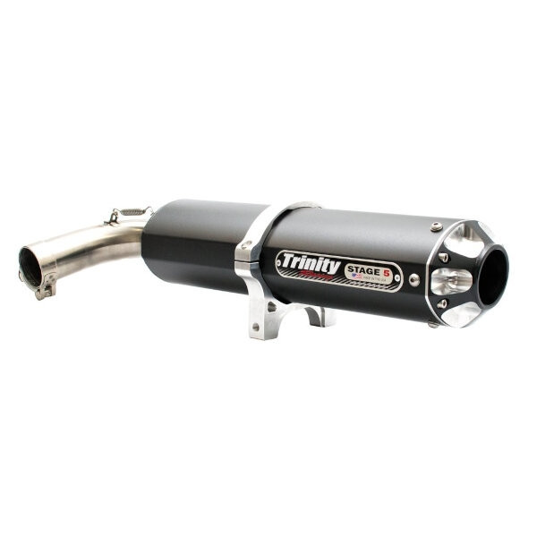 Yamaha YXZ 1000R Slip On Black Exhaust by Trinity Racing - TR-4158S-BK
