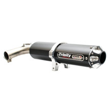 Yamaha YXZ 1000R Slip On Black Exhaust by Trinity Racing - TR-4158S-BK