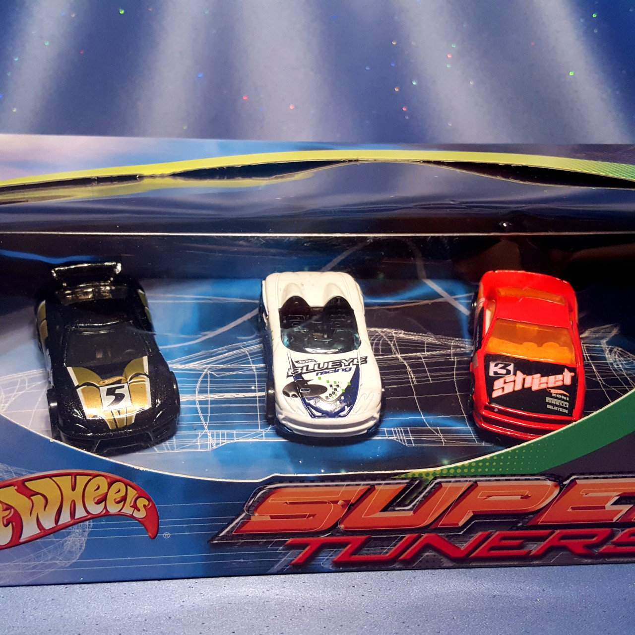 Super Tuner Hot Wheels Super Tuners Three Car Set by Mattel. - Now and Then ...