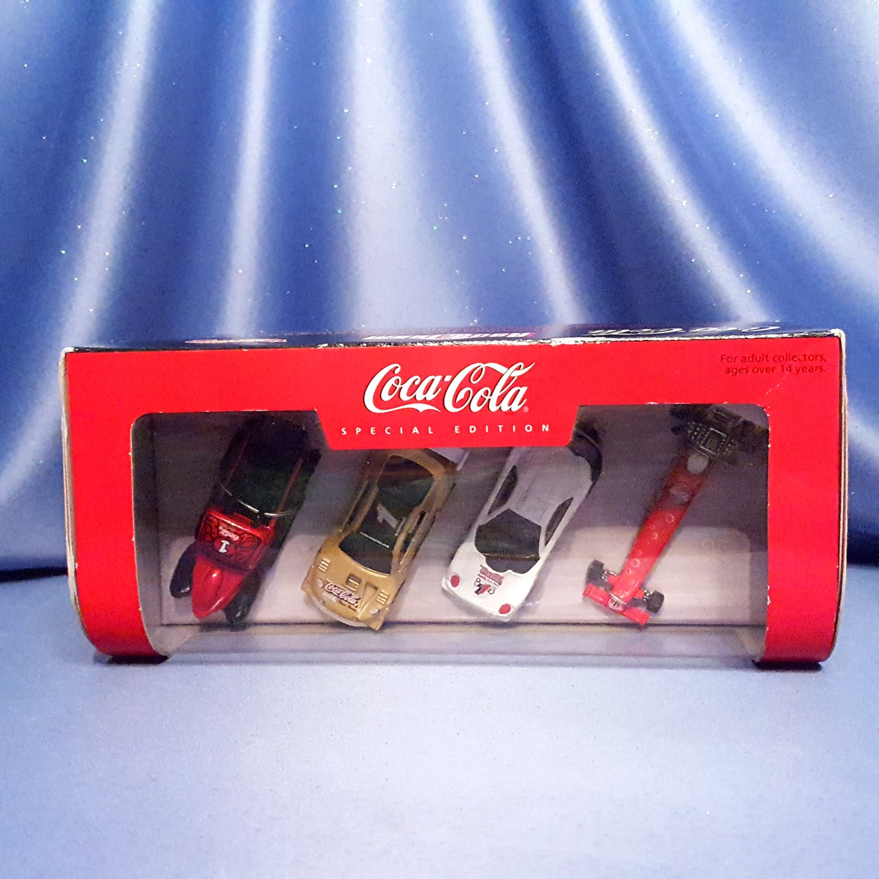 Coca-Cola Race Team 4 Piece Car Collection by Hot Wheels. - Now