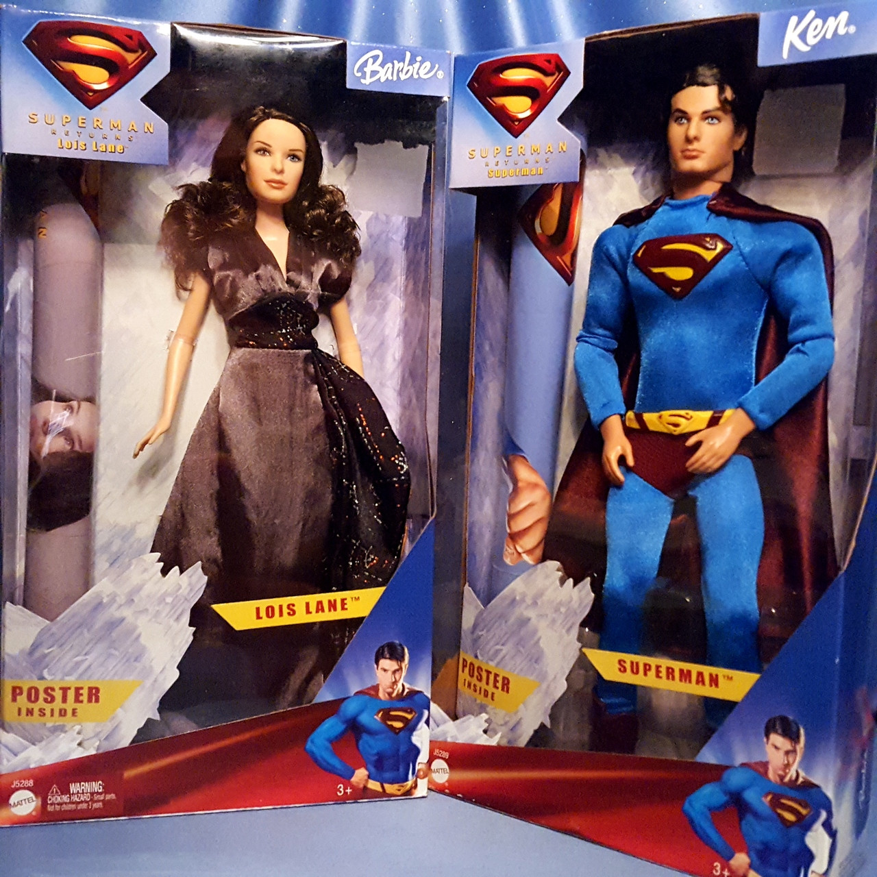 Superman Ken and Lois Lane Barbie Doll Set by Mattel. - Now and