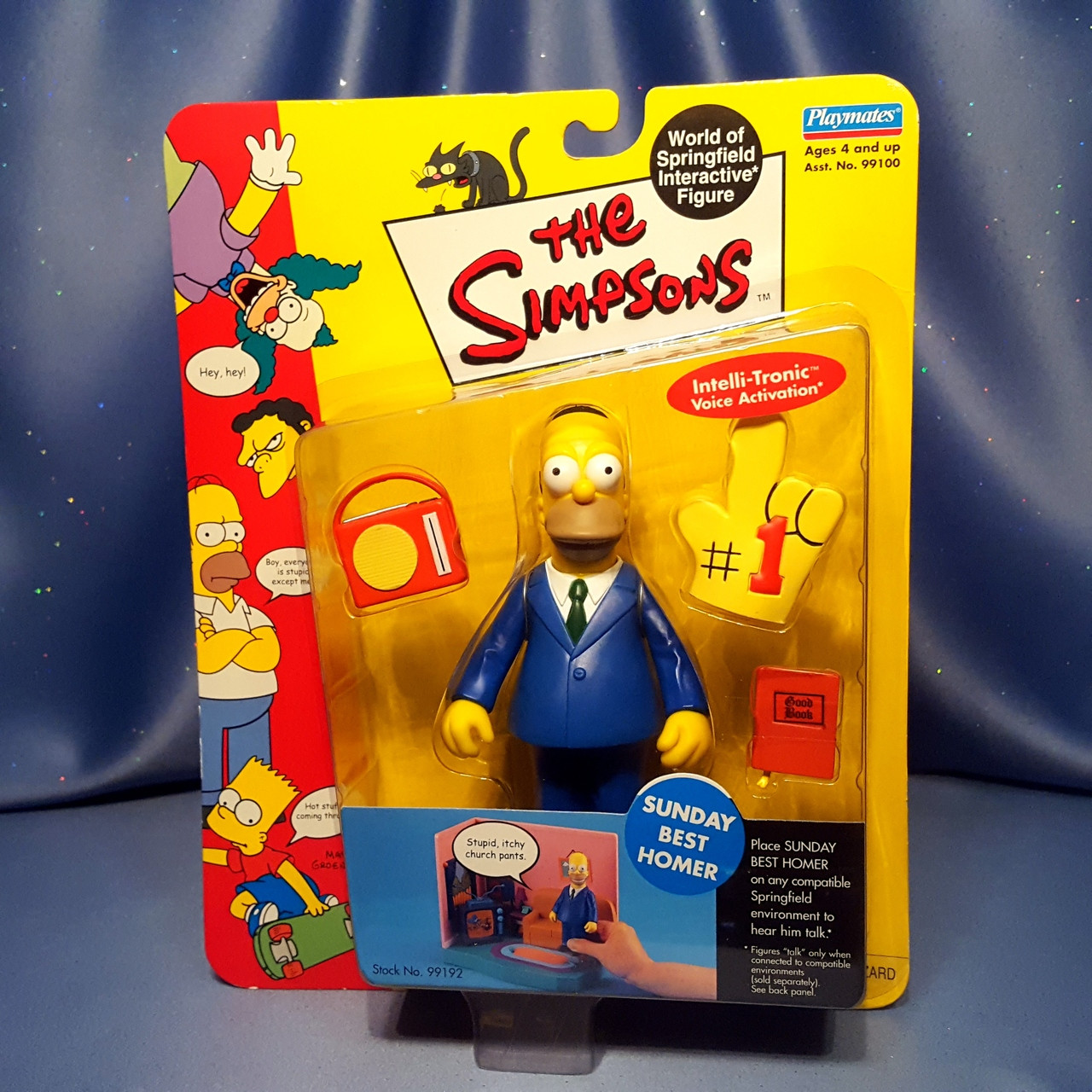 The Simpsons Sunday Best Homer Action Figure By Playmates Now And Then Galleria Llc 