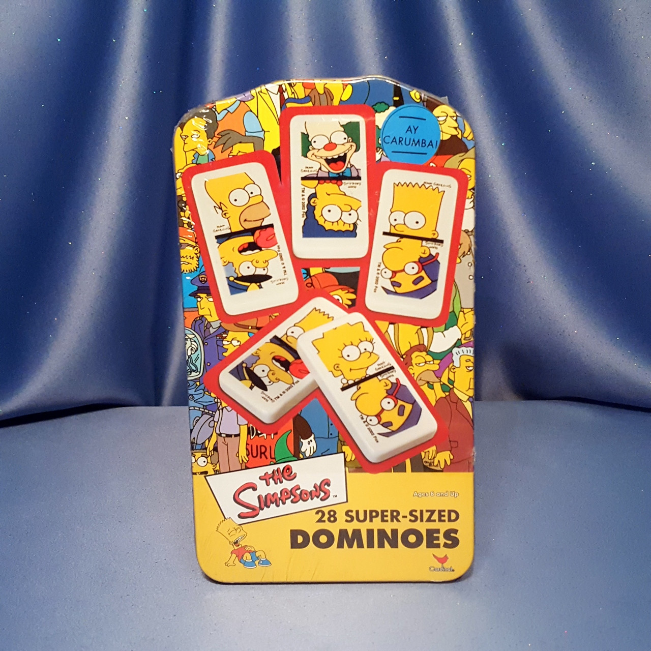 The Simpsons 28 Piece Dominoes Game by Cardinal. - Now and