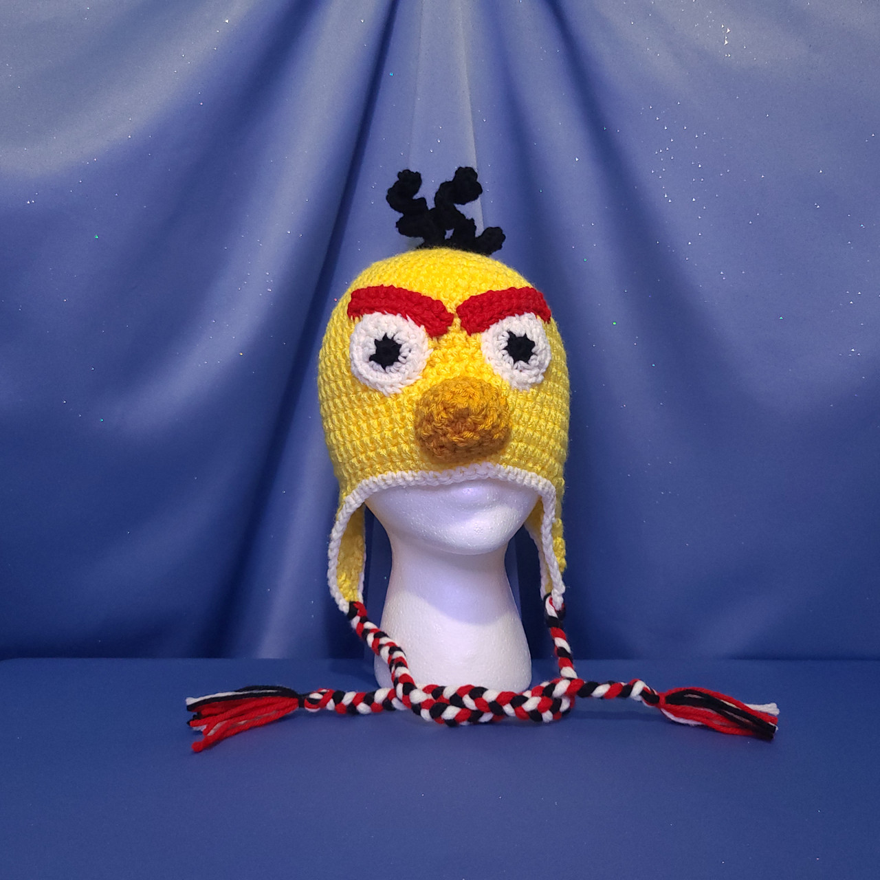 Angry Birds (Chuck) Character Hat Crocheted by Mumsie of Stratford