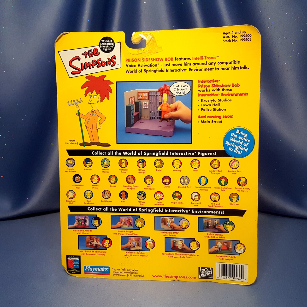 レア　Playmates シンプソンズ　PRISON SIDESHOW  BOB The Simpsons Prison Sideshow Bob Action Figure by Playmates