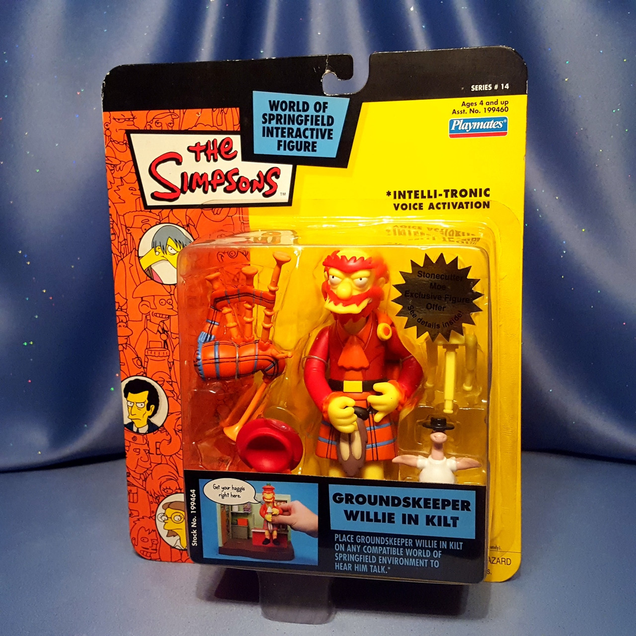 The Simpsons Groundskeeper Willie In Kilt Action Figure by