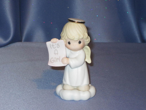 Precious Moments "Girl Angel with Newspaper, Infant" Figurine by Enesco W/Box.