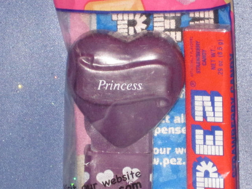 Purple Valentine "Princess" Candy Dispenser by PEZ (B).