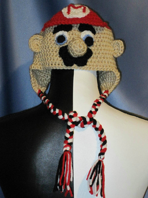 Mario Character Hat Crocheted by Mumsie of Stratford.