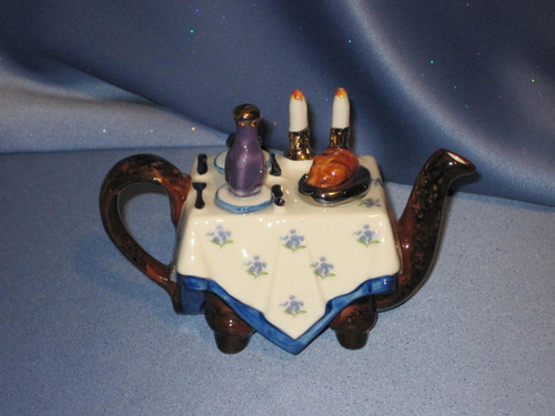 Tony Carter Teapot Deco "Dinner for Two" Shabbot / Sabbath.