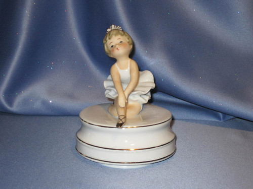 Ballerina Musical Figurine by Schmid Bros W/Comp Box.