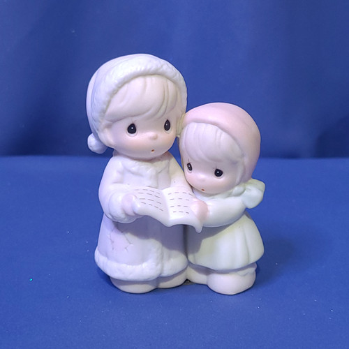 Precious Moments Sugar Town Two Girls Carolling Figurine by Enesco.