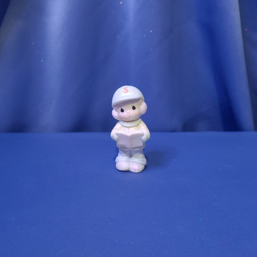 Precious Moments Sugar Town Boy Carolling Figurine by Enesco.
