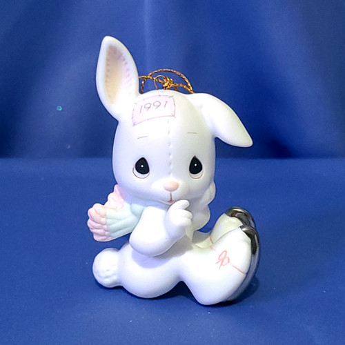 Precious Moments "Sno-Bunny Falls for You Like I Do" Ornament by Enesco.