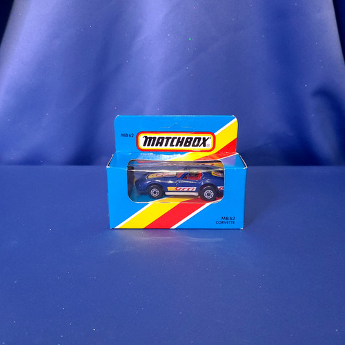 Corvette T-Roof/T-Top Car (Blue w/flames) by Matchbox Intl. Ltd..