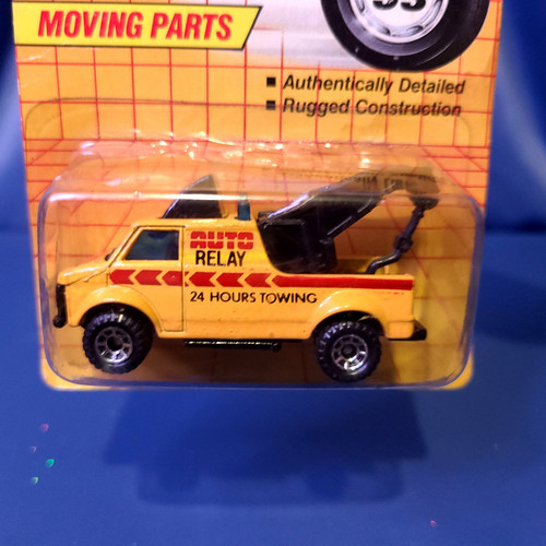 Breakdown Van Auto Relay 24 Hr. Towing 1985 (Yellow) by Matchbox.