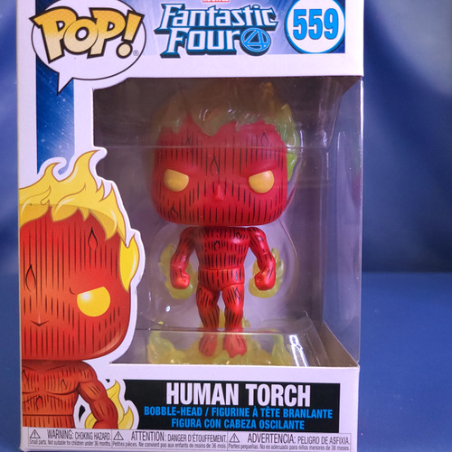 POP! Fantastic Four (Human Torch) Bobblehead by Funko.