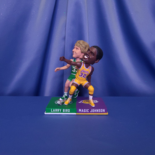 Larry Bird and Magic Johnson Player Bobbles by Forever Collectibles. Larry Bird and Magic Johnson Player Bobbles by Forever Collectibles.