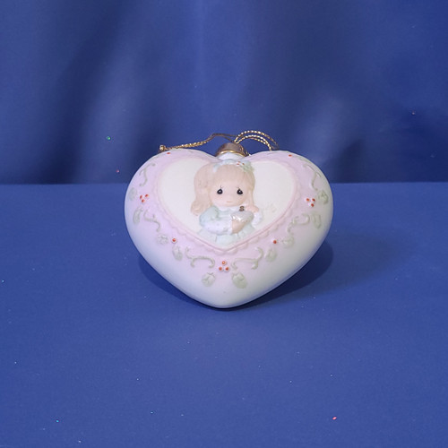 Precious Moments "The Most Precious Gift of All" Heart Ornament by Enesco.