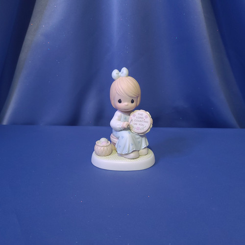 Precious Moments "The Lord Is Counting On You" Figurine by Enesco.
