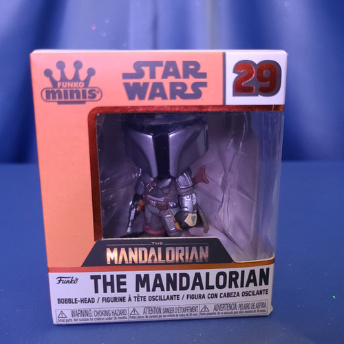 Star Wars The Mandalorian "The Mandalorian" Mini Bobblehead by Funko. Star Wars The Mandalorian "The Mandalorian" Mini Bobblehead by Funko.