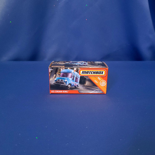 Matchbox Ice Cream King Vehicle (Light Blue) by Mattel.