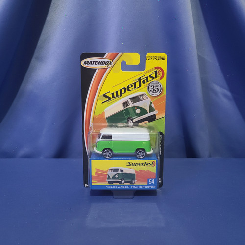 Matchbox Superfast Volkswagen Transporter (Lime Green/White) by Mattel.