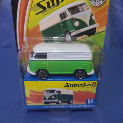 Matchbox Superfast Volkswagen Transporter (Lime Green/White) by Mattel.