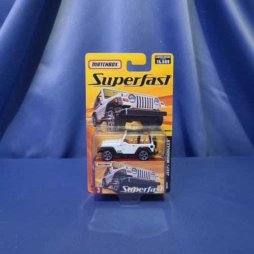 Matchbox Superfast Jeep Wrangler (White) by Mattel.