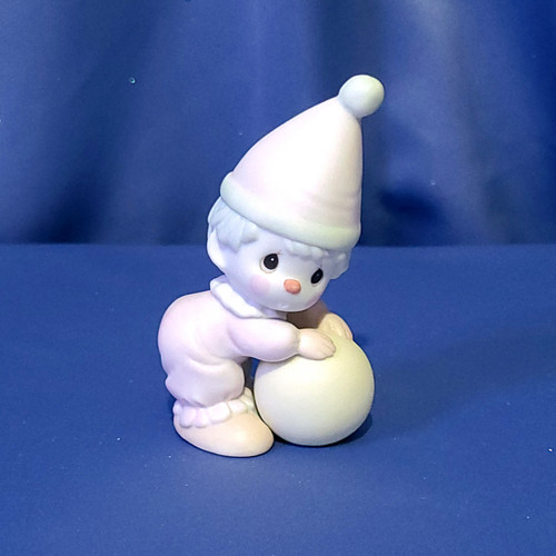 Precious Moments "Clowns" (with Ball) (1986) Figurine by Enesco.
