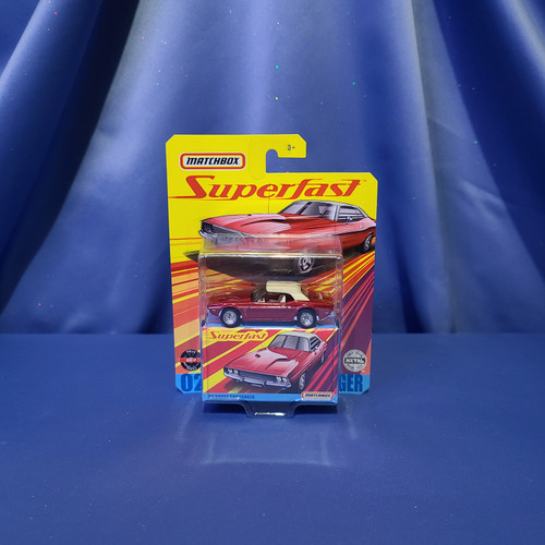 Matchbox Superfast '74 Dodge Challenger (Red/White) by Mattel.
