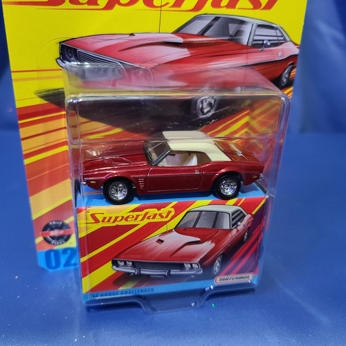 Matchbox Superfast '74 Dodge Challenger (Red/White) by Mattel.